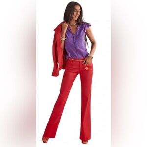 CAbi | Valentine Trouser in Cranberry Crush EUC #5503